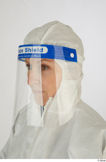 Daya Jones Nurse in Protective Suit A Pose head protective…